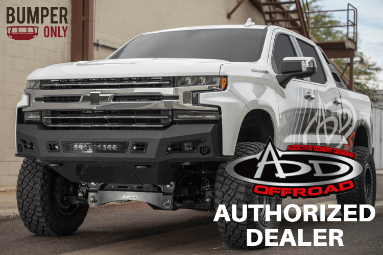 ADD F611422770103 Dodge Ram 1500 Rebel 2019-2024 Stealth Fighter Front Bumper with Sensor Cut Outs Winch Ready