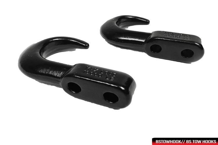 thumbnail image 2 of Genuine Ford OEM Factory Black Tow Hooks For 2017-2025 Super Duty Trucks - Front Pair - New Take Offs 2 of 2