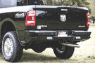 Bold and functional Bodyguard KFR19BYG rear bumper for Dodge Ram 2500/3500 (2019–2026), a heavy duty truck bumper built for rugged back bumper replacement