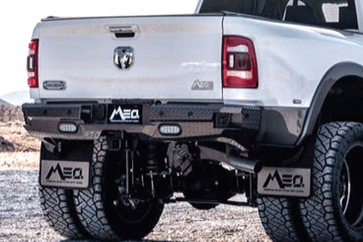 Bold and functional Bodyguard KFR19BYG rear bumper for Dodge Ram 2500/3500 (2019–2026), a heavy duty truck bumper built for rugged back bumper replacement