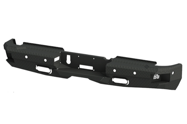 Bold and functional Bodyguard KFR19BYG rear bumper for Dodge Ram 2500/3500 (2019–2026), a heavy duty truck bumper built for rugged back bumper replacement