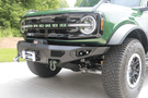 Bodyguard LAF21MYTNN Base winch-ready heavy duty off road front bumper in textured black for 2021–2026 Ford Bronco—sensor-compatible custom front bumper by Bodyguard Bumpers built for rugged performance