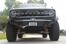 Bodyguard LAF21MYTNN Base winch-ready heavy duty off road front bumper in textured black for 2021–2026 Ford Bronco—sensor-compatible custom front bumper by Bodyguard Bumpers built for rugged performance