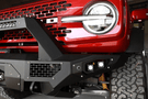 Bodyguard LBF21MYTNN Baja winch-ready heavy duty off road front bumper with push bar design in textured black for 2021–2026 Ford Bronco—sensor-compatible truck bumper built for rugged performance by Bodyguard Bumpers