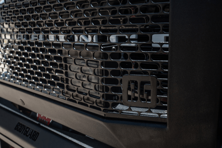 Bodyguard LEF21MYBNN Extreme heavy duty off road front bumper with grille guard in bare metal for 2021–2026 Ford Bronco—winch-ready, sensor-compatible, and crafted for strength by Bodyguard Bumpers