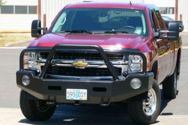 Buckstop Chevy Silverado 2500/3500 2007-2010 Front Bumper Winch Ready with Tow Hooks C7BAJA