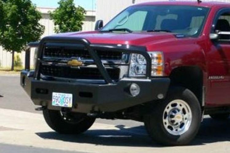 Buckstop Chevy Silverado 2500/3500 2007-2010 Front Bumper Winch Ready with Tow Hooks C7BAJA