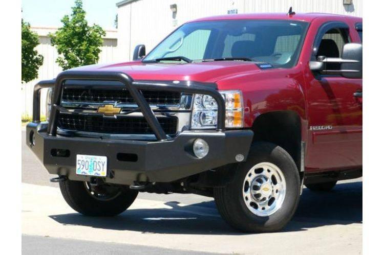 Buckstop Chevy Silverado 2500/3500 2007-2010 Front Bumper Winch Ready with Tow Hooks C7BAJA