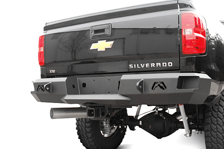 Fab Fours CH08-W1450-1 GMC Sierra 2500/3500 2007.5-2010 Premium Rear Bumper Without Sensor