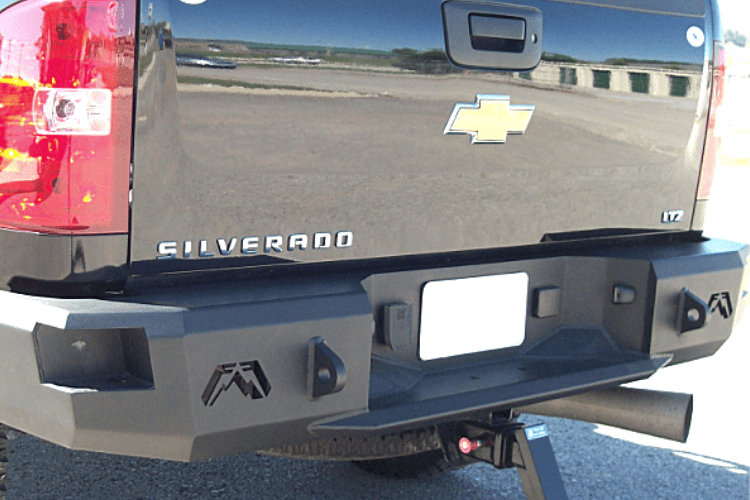 Fab Fours CH08-W1450-1 GMC Sierra 2500/3500 2007.5-2010 Premium Rear Bumper Without Sensor