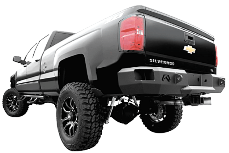 Fab Fours CH08-W1450-1 GMC Sierra 2500/3500 2007.5-2010 Premium Rear Bumper Without Sensor
