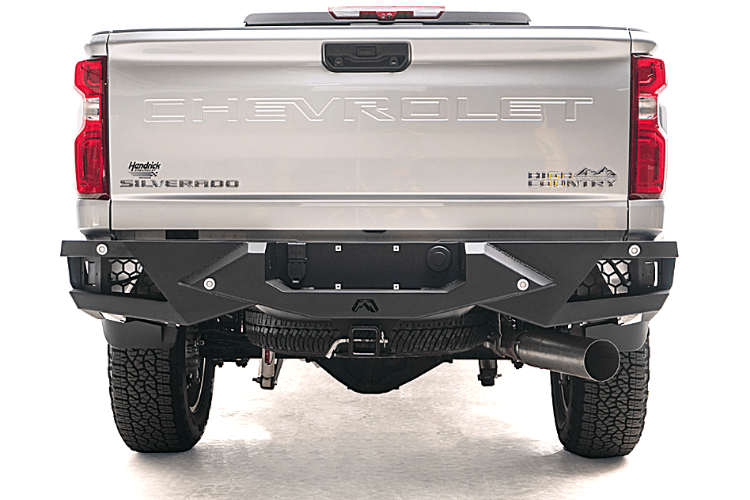 Fab Fours CH11-E2151-1 GMC Sierra 2500/3500 2011-2014 Vengeance Rear Bumper with Sensor