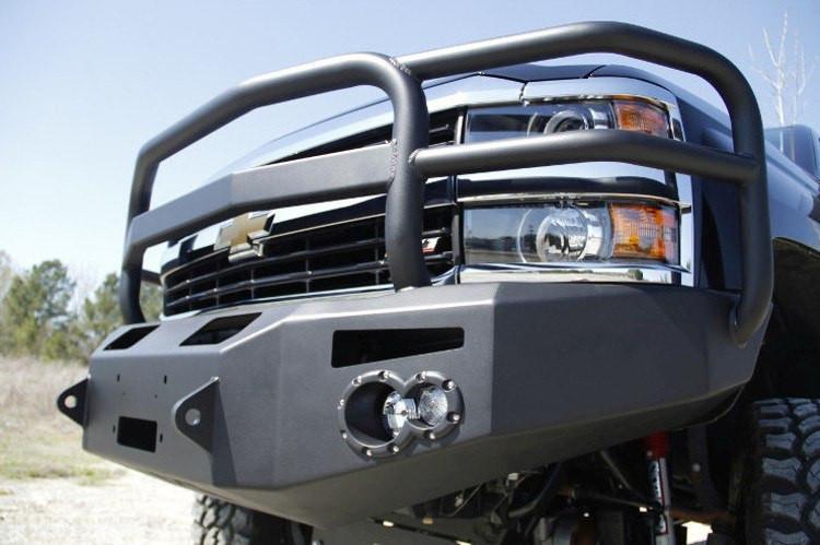 Fab Fours Chevy Silverado 2500/3500 2015-2019 Front Bumper Winch Ready with Full Guard CH14-A3050-1