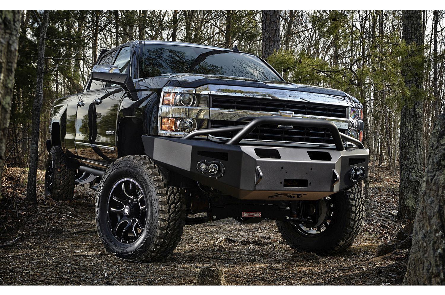 Fab Fours Premium Front Bumper Winch Pre-Runner 2015-2019 Chevy Silverado 2500/3500 CH14-A3052-1