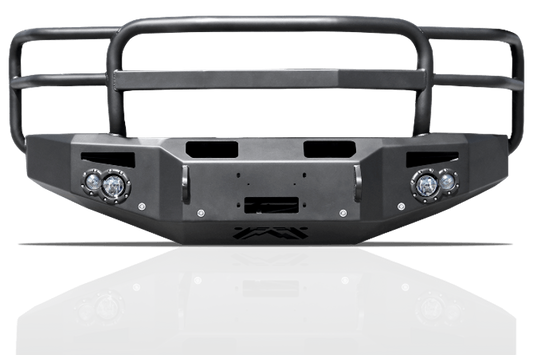 Fab Fours Chevy Silverado 2500/3500 2015-2019 Front Bumper Sensor Winch Ready with Full Guard CH14-C3050-1