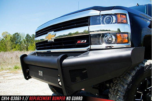 Fab Fours Chevy Silverado 2500/3500 2015-2018 Front Bumper No Guard with Tow Hooks CH14-Q3061-1