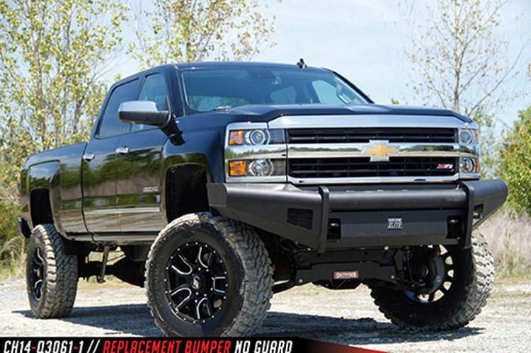 Fab Fours Chevy Silverado 2500/3500 2015-2017 Front Bumper No Guard with Tow Hooks CH14-Q3061-1