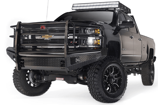 Fab Fours CH14-S3060-1 Chevy Silverado 2500 /3500 2015-2019 Black Steel Front Bumper with Full Guard