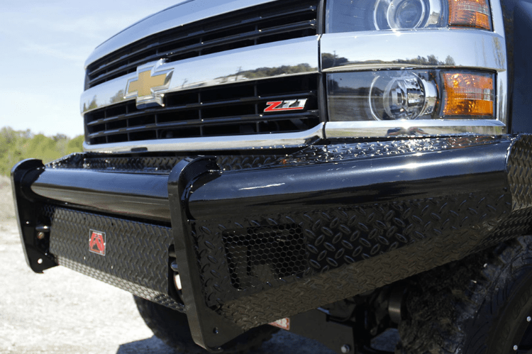 Fab Fours CH14-S3061-1 Chevy Silverado 2500 /3500 2015-2019 Black Steel Front Bumper No Guard