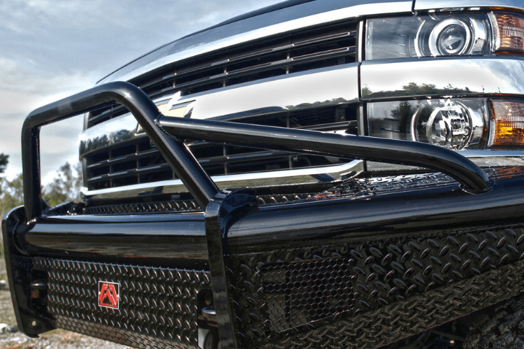 Fab Fours CH14-S3062-1 Chevy Silverado 2500 /3500 2015-2019 Black Steel Front Bumper with Pre-Runner Guard