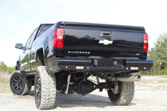 Fab Fours CH14-T3050-1 Chevy Silverado 2500/3500 2015-2019 Black Steel Rear Bumper