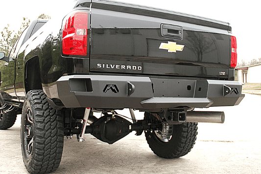 Fab Fours CH14-W3050-1 Chevy Silverado 2500/3500 HD 2015-2019 Premium Rear Bumper Without Sensor