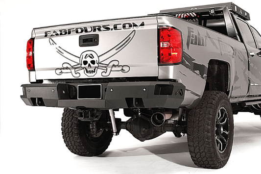 Fab Fours CH14-W3051-1 Chevy Silverado 2500/3500 HD 2015-2019 Premium Rear Bumper With Sensor