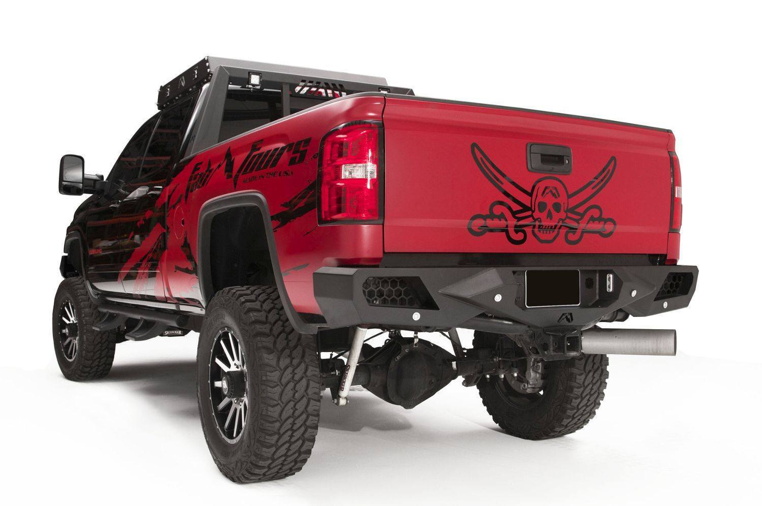 Fab Fours Vengeance Rear Bumper 2015-2019 Chevy Silverado 2500/3500 HD CH15-E3051-1