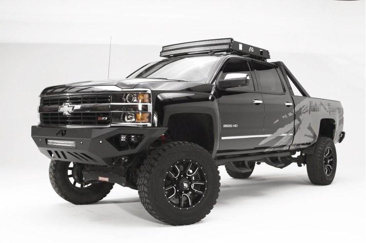 Fab Fours CH15-V3051-1 Chevy Silverado 2500/3500 HD 2015-2019 Vengeance Front Bumper No Guard with Sensor