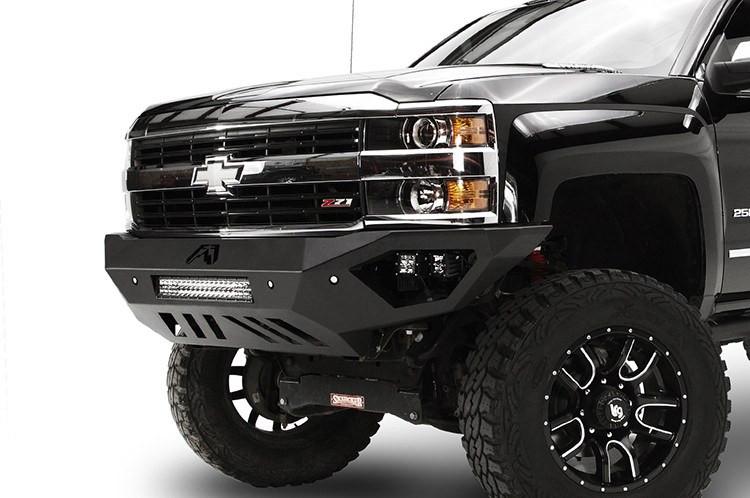 Fab Fours CH15-V3051-1 Chevy Silverado 2500/3500 HD 2015-2019 Vengeance Front Bumper No Guard with Sensor