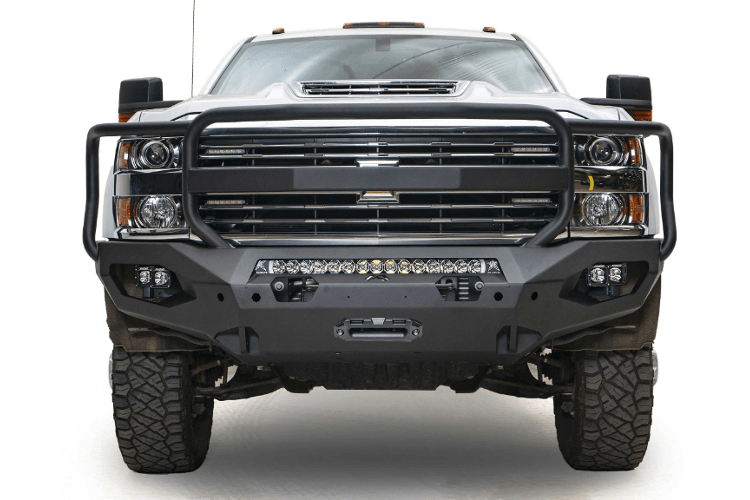 Fab Fours CH15-X2750-1 Chevy Silverado 2500/3500 HD 2015-2019 Matrix Front Bumper Winch Ready Full Guard