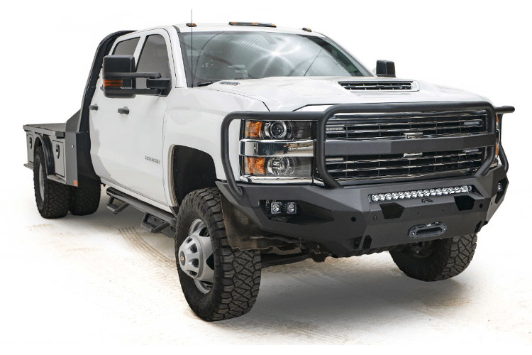 Fab Fours CH15-X2750-1 Chevy Silverado 2500/3500 HD 2015-2019 Matrix Front Bumper Winch Ready Full Guard