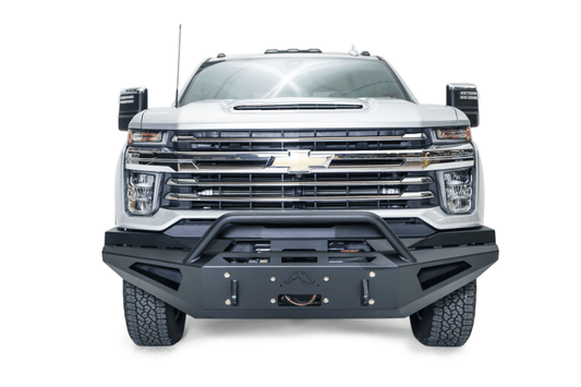 Fab Fours Red Steel CH20-RS4962-1 Chevy Silverado 2500/3500 HD 2020-2023 Front Bumper Winch Ready Pre-Runner Guard
