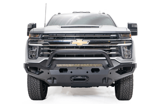 Fab Fours CH20-X4952-1 Chevy Silverado 2500/3500 HD 2020-2023 Matrix Front Bumper Winch Ready with Pre-Runner Guard