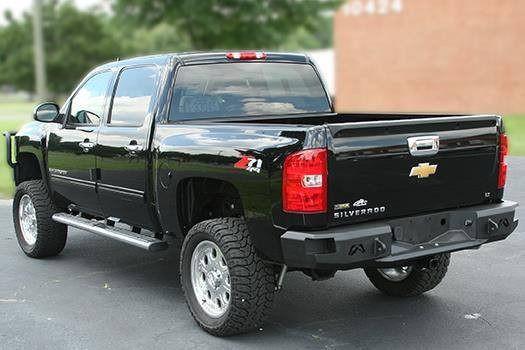 FabFours Premium Truck Rear Bumper 2007-2013 GMC Sierra 1500 CS07-W1850-1 - BumperOnly