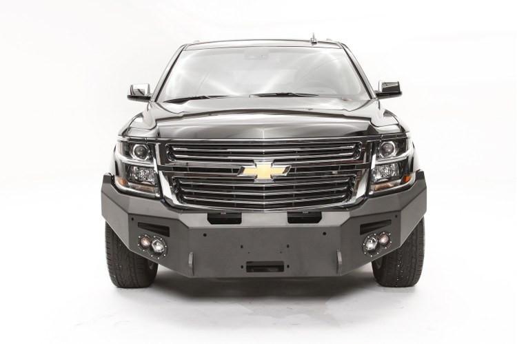 Fab Fours CS15-F3551-1 Chevy Suburban 1500 2015-2020 Premium Front Bumper Sensor Winch Ready No Guard