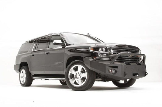 Fab Fours CS15-F3552-1 Chevy Suburban 1500 2015-2020 Premium Front Bumper Sensor Winch Ready with Pre-Runner Guard