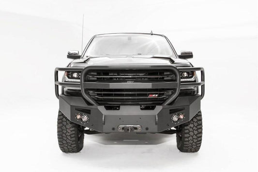 Fab Fours Chevy Silverado 1500 2016-2017 Front Bumper Winch Ready with Full Guard CS16-F3850-1