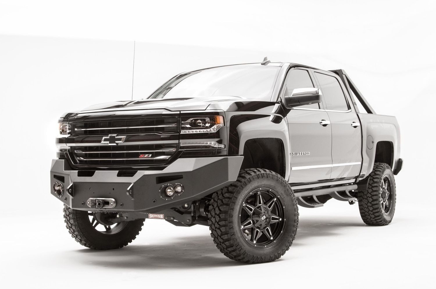 FabFours Premium Truck Front Bumper No Guard 2016 Chevy Silverado 1500 CS16-F3851-1 - BumperOnly