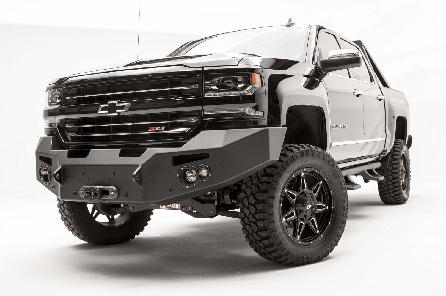FabFours Premium Truck Front Bumper No Guard 2016 Chevy Silverado 1500 CS16-F3851-1 - BumperOnly