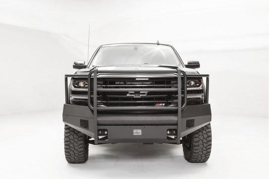 Fab Fours Chevy Silverado 1500 2016-2017 Front Bumper Full Guard with Tow Hooks CS16-R3860-1