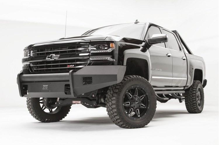 Fab Fours Chevy Silverado 1500 2016-2017 Front Bumper No Guard with Tow Hooks CS16-R3861-1