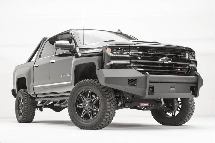 Fab Fours Chevy Silverado 1500 2016-2017 Front Bumper No Guard with Tow Hooks CS16-R3861-1