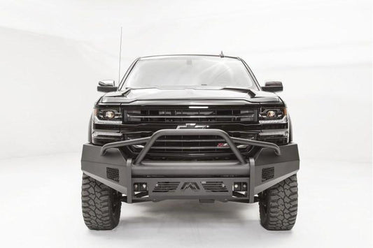 Fab Fours Chevy Silverado 1500 2016-2017 Front Bumper Pre-Runner Guard with Tow Hooks CS16-R3862-1