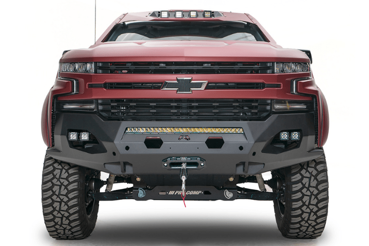 Fab Fours CS19-X4051-1 Chevy Silverado 1500 2019-2021 Matrix Front Bumper Winch Ready No Guard