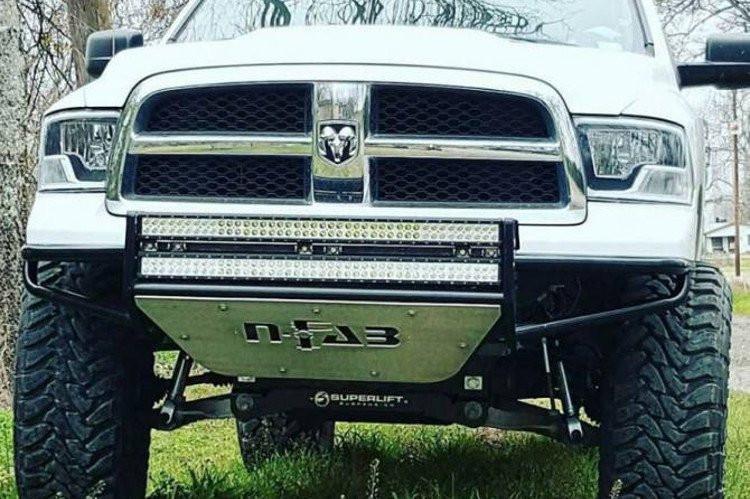 N-Fab D092LRSP Front Bumper Dodge Ram 1500 2009-2017 Pre-Runner Gloss Black RSP