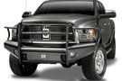 Fab Fours DR06-Q1160-1 Front Bumper Dodge Ram 2500/3500 2006-2009 Full Guard with Tow Hooks Black Steel Elite