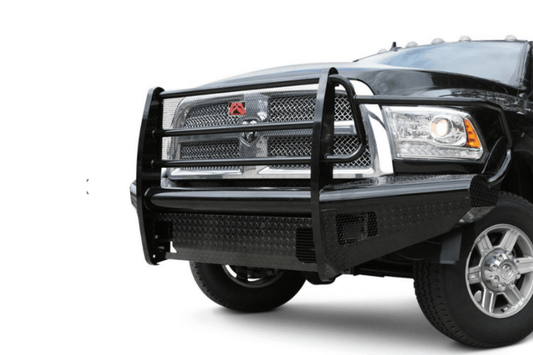 Fab Fours Black Steel Full Guard Front Bumper 2006-2009 Dodge Ram 2500/3500 DR06-S1160-1