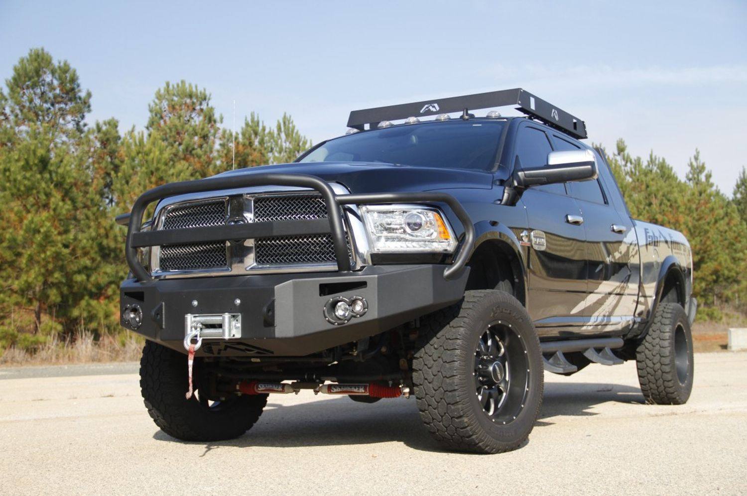 Fab Fours DR10-X2952-1 Matrix Dodge Ram 2500/3500 Front Bumper 2010-2018 Winch Ready Pre-Runner
