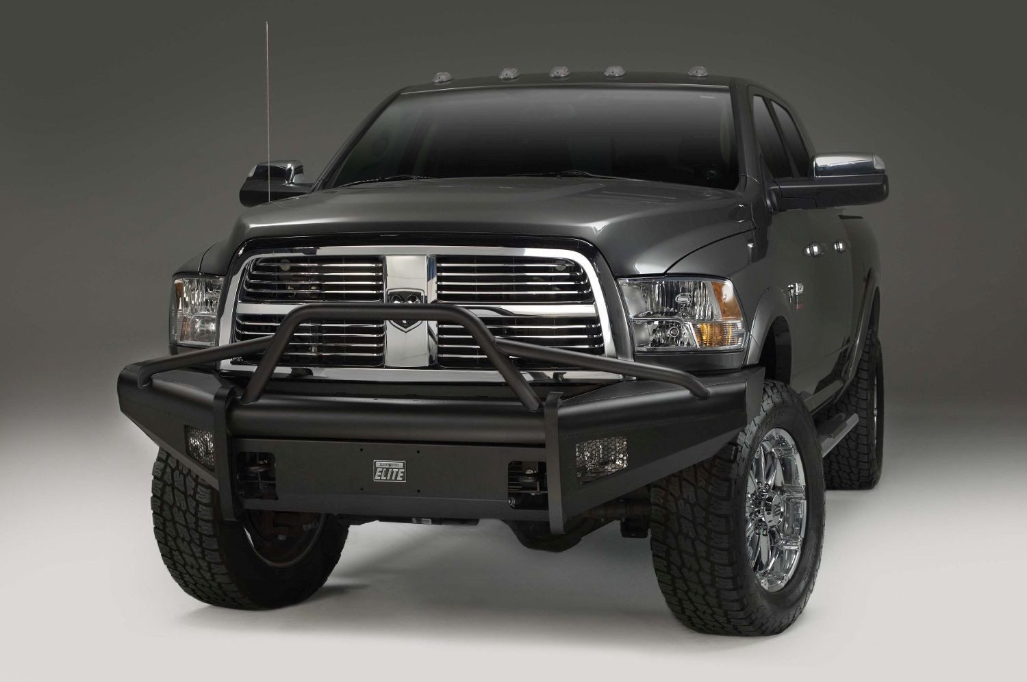 Fab Fours Black Steel Elite Pre-Runner Front Bumper 2010-2018 Dodge Ram 2500/3500 DR10-Q2962-1